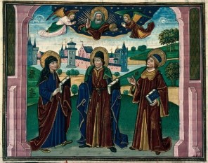 성 칸시오와 성 칸시아노와 성녀 칸시아닐라_by Anonymous in 15th century_Flemish book illumination.jpg